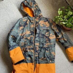 Big Boys Camo Color Block Coat